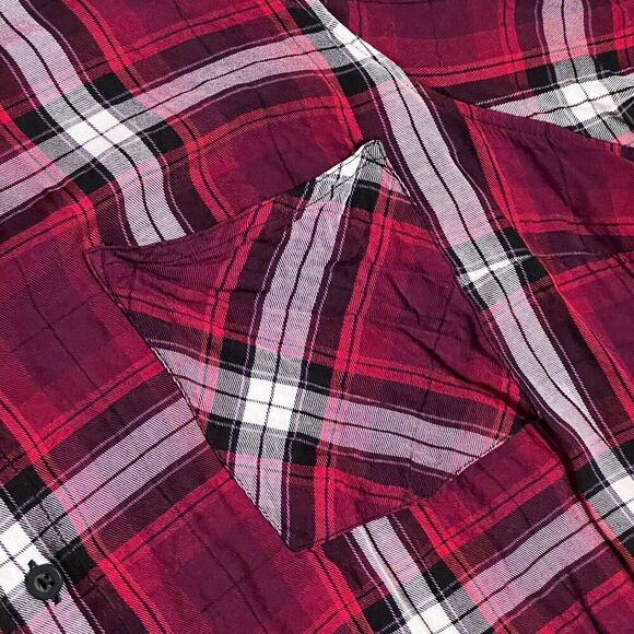 Torrid Shirt Womens 4XL Red Lizzie Twill Plaid Button Up Lumberjack Plus Size‎ 4 - Picture 5 of 12